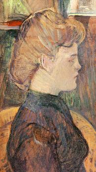Henri De Toulouse-Lautrec : The Painter's Model Helene Vary in the Studio